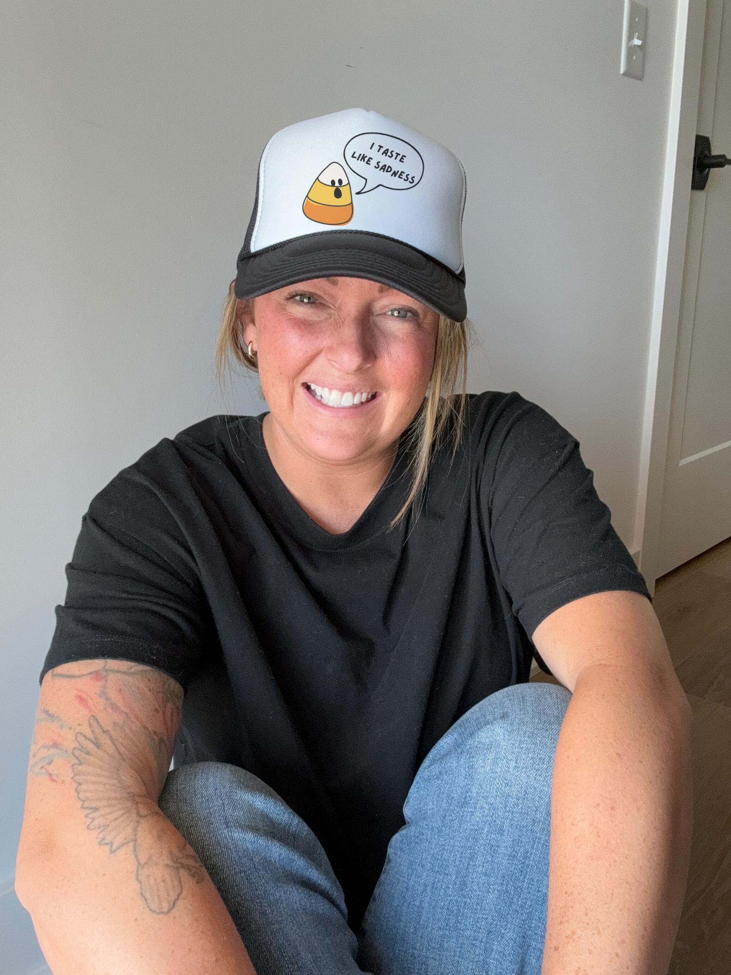 I Taste Like Sadness Trucker Hat Bad Addiction