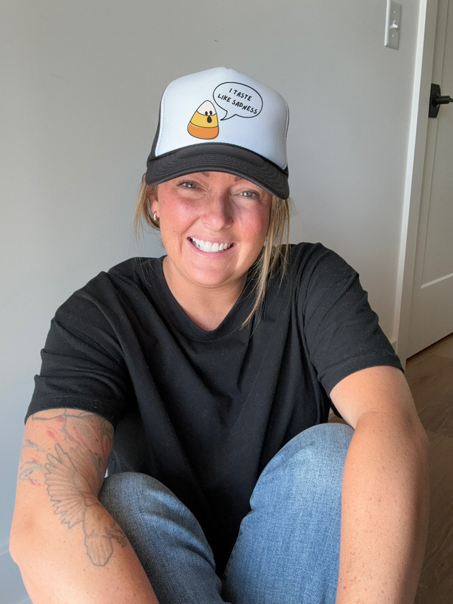 I Taste Like Sadness Trucker Hat Bad Addiction