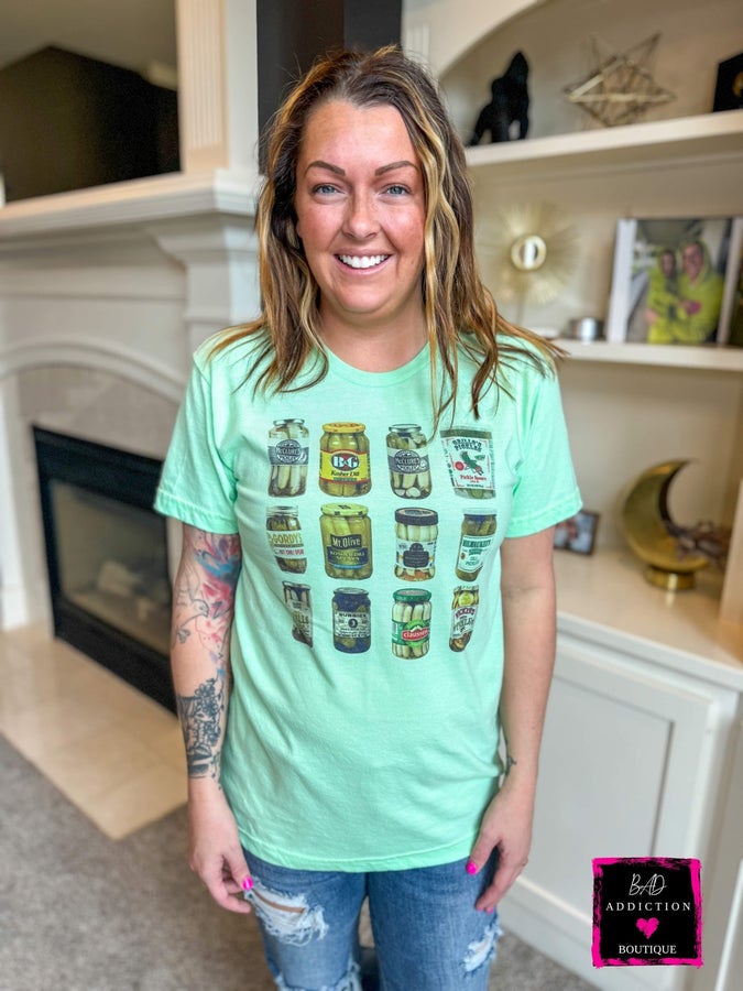 Pickle Jar Tee - Mint Bad Addiction