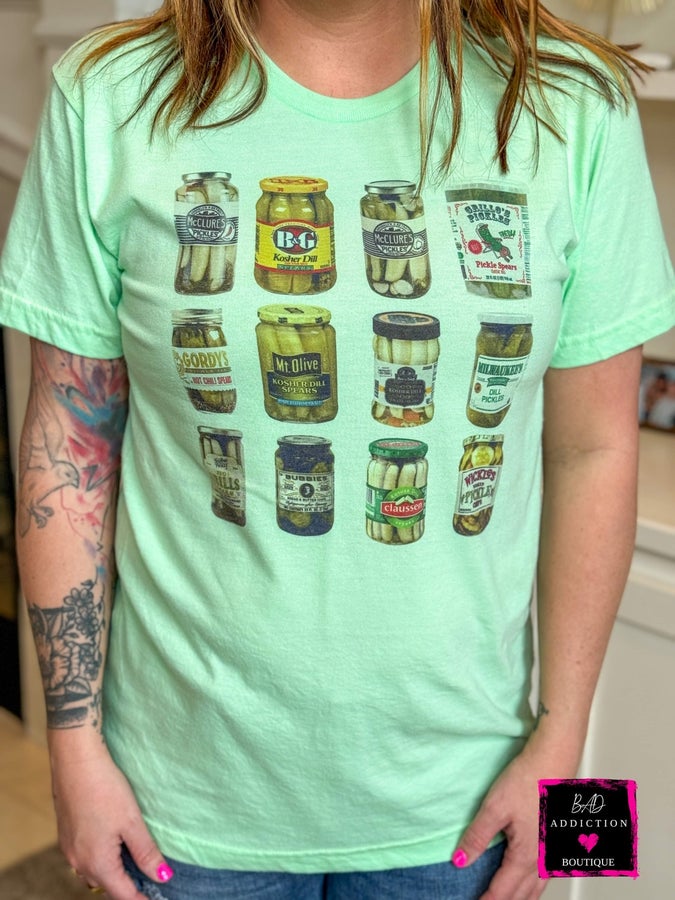 Pickle Jar Tee - Mint Bad Addiction