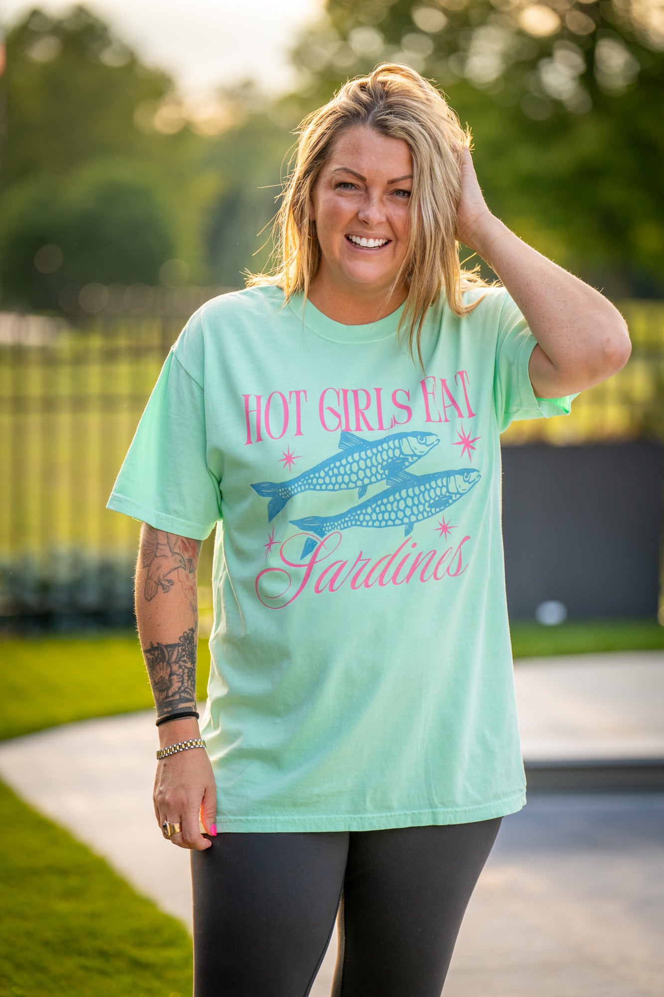 Hot Girls Eat Sardines Comfort Colors Tee