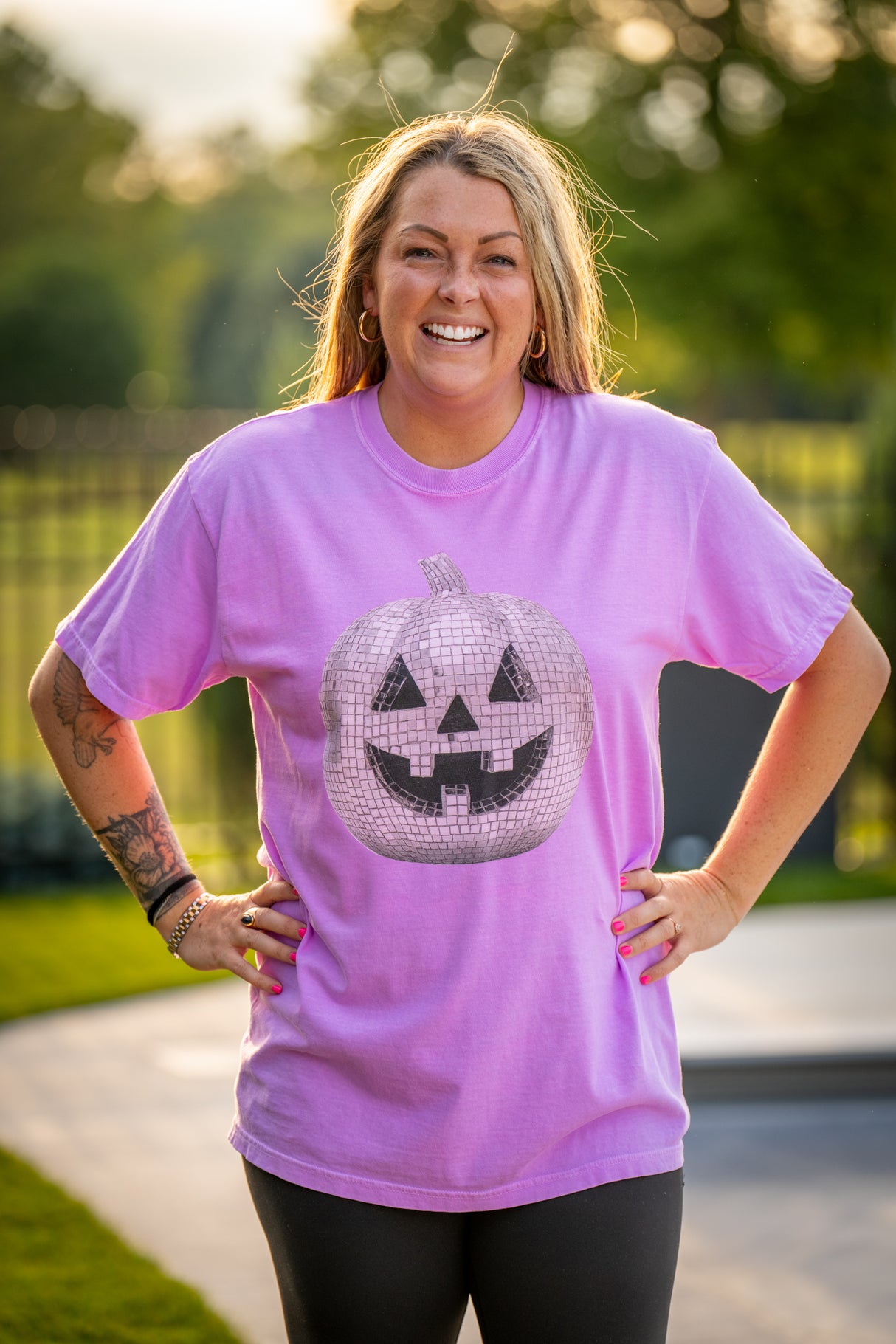 Disco Pumpkin Comfort Colors Tee