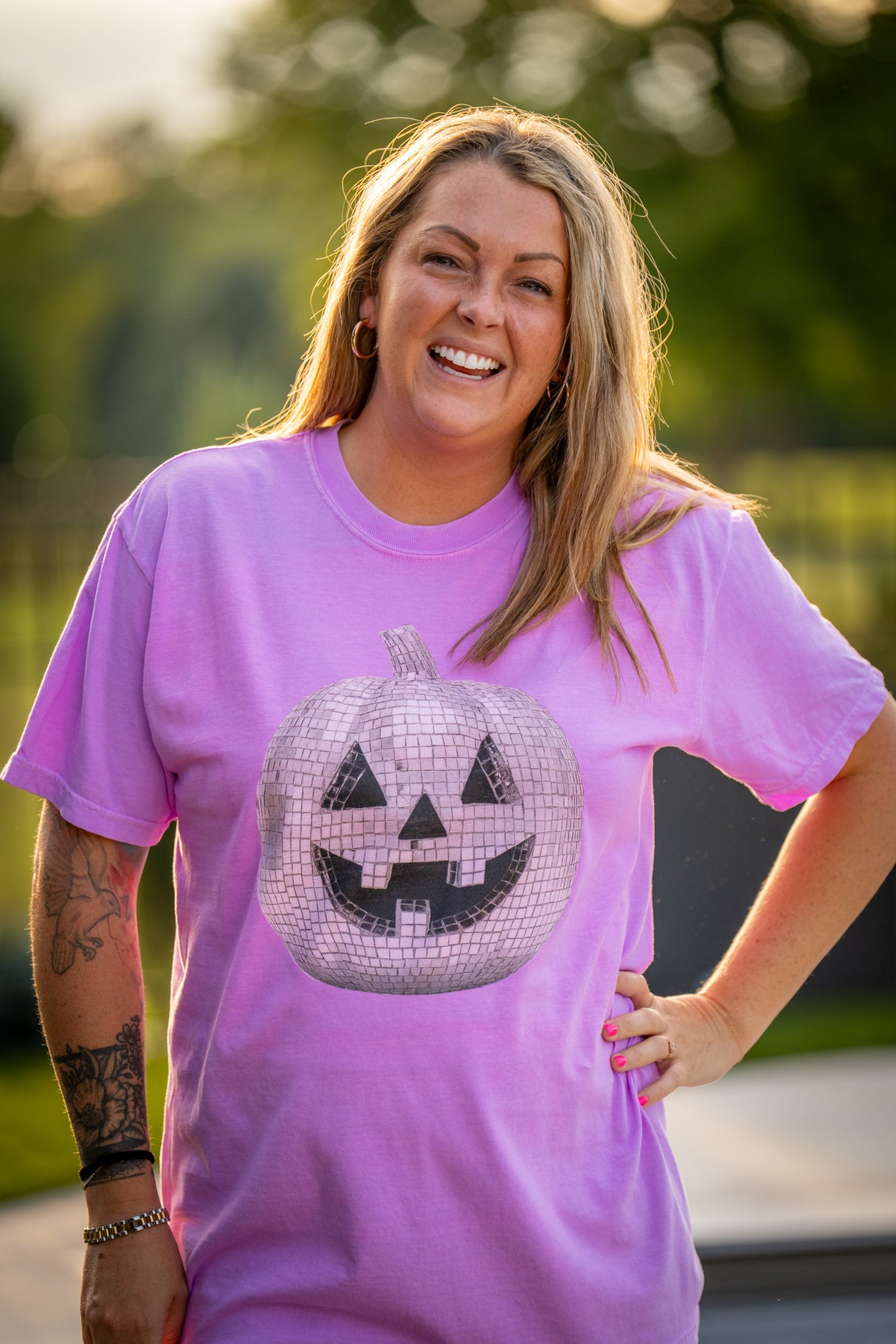 Disco Pumpkin Comfort Colors Tee