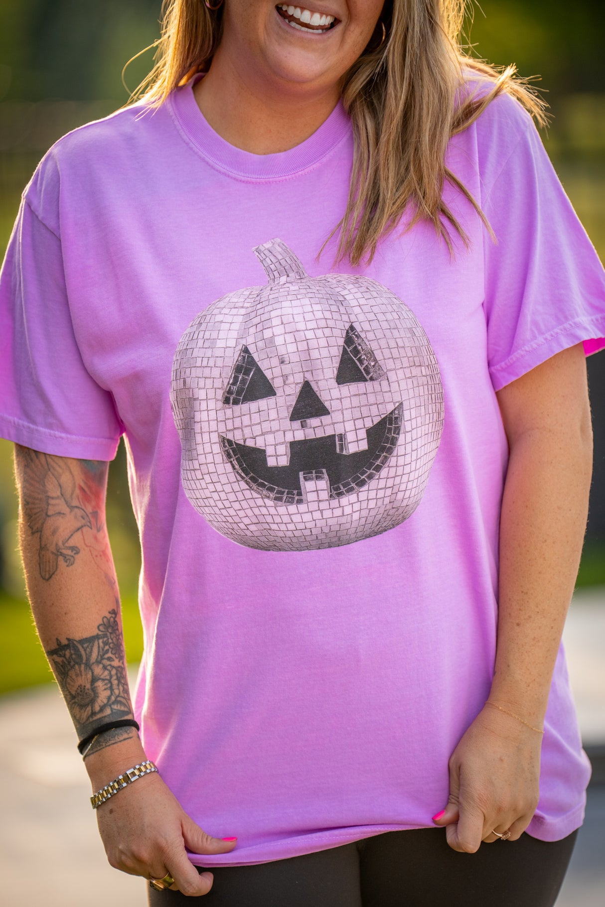 Disco Pumpkin Comfort Colors Tee