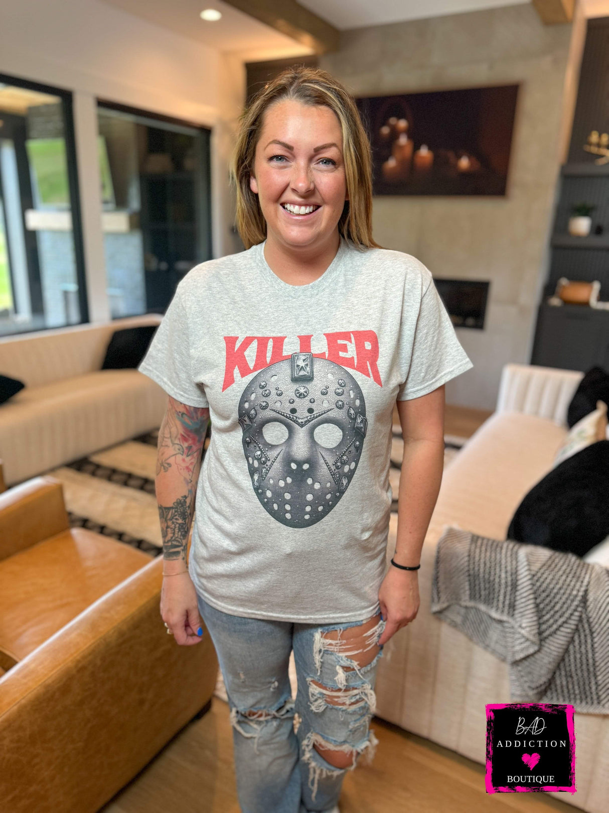 Crystal Mask Killer Tee Bad Addiction