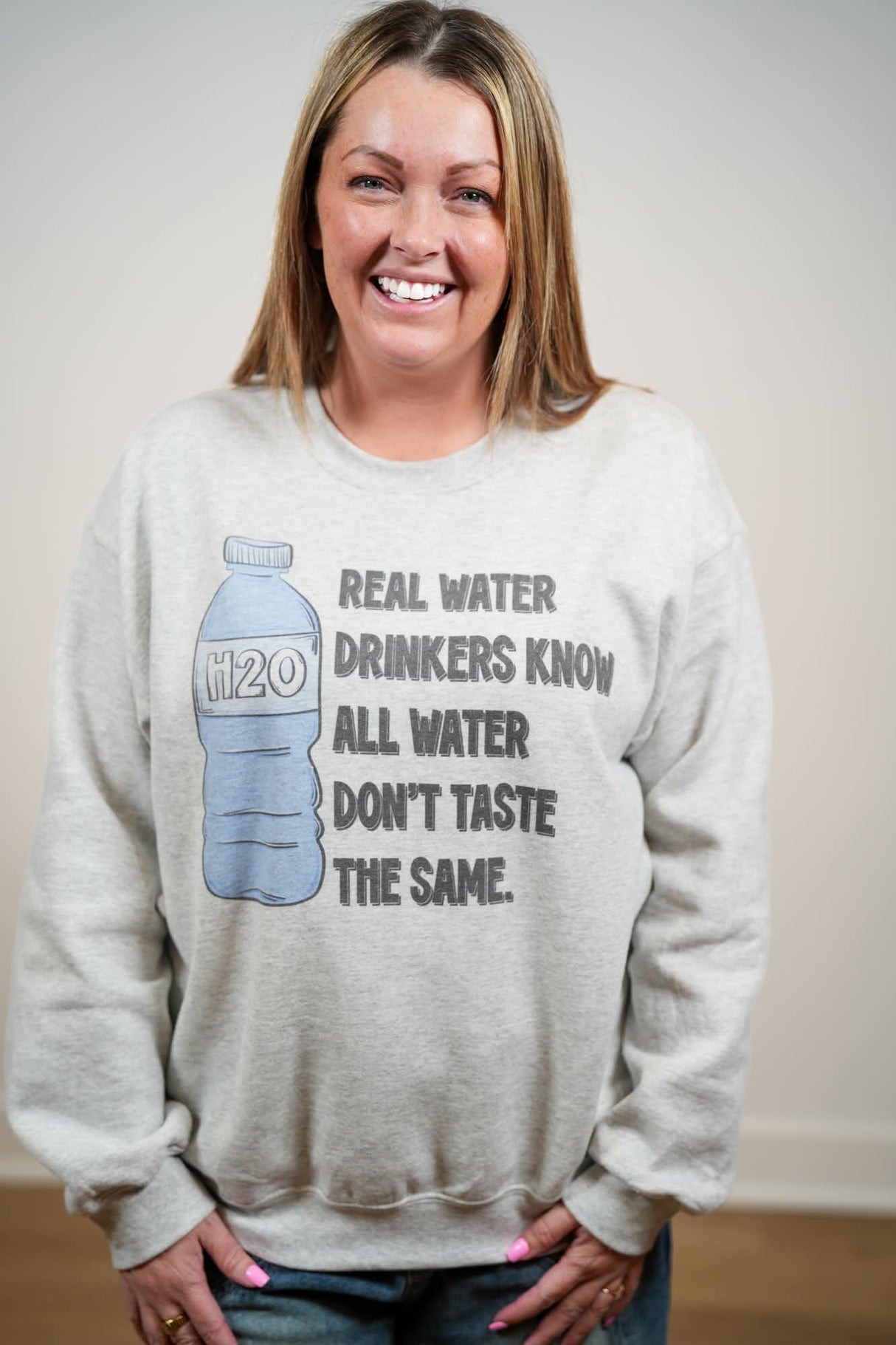 Real Water Drinkers Sweatshirt - Bad Addiction Exclusive Design!