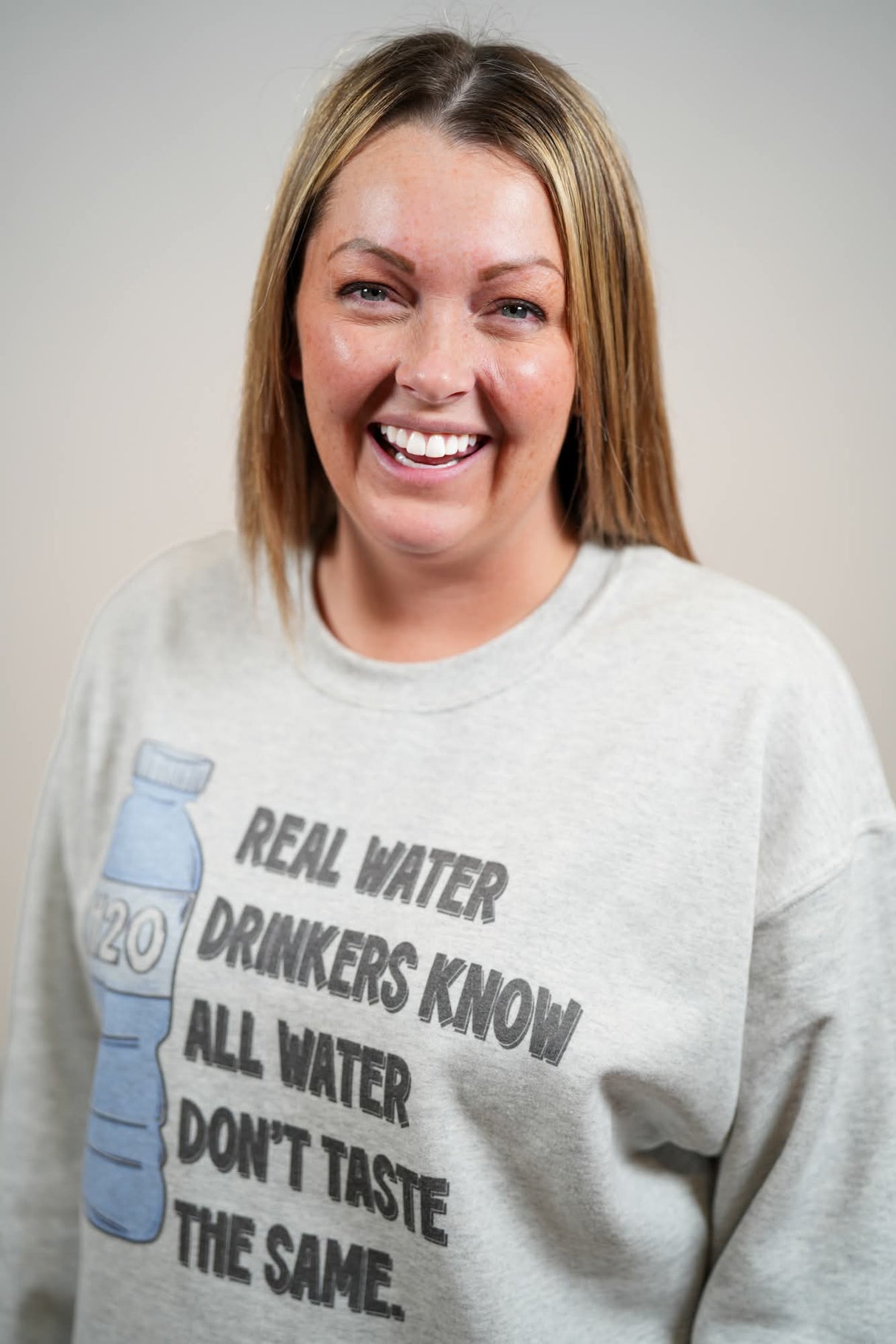 Real Water Drinkers Sweatshirt - Bad Addiction Exclusive Design!