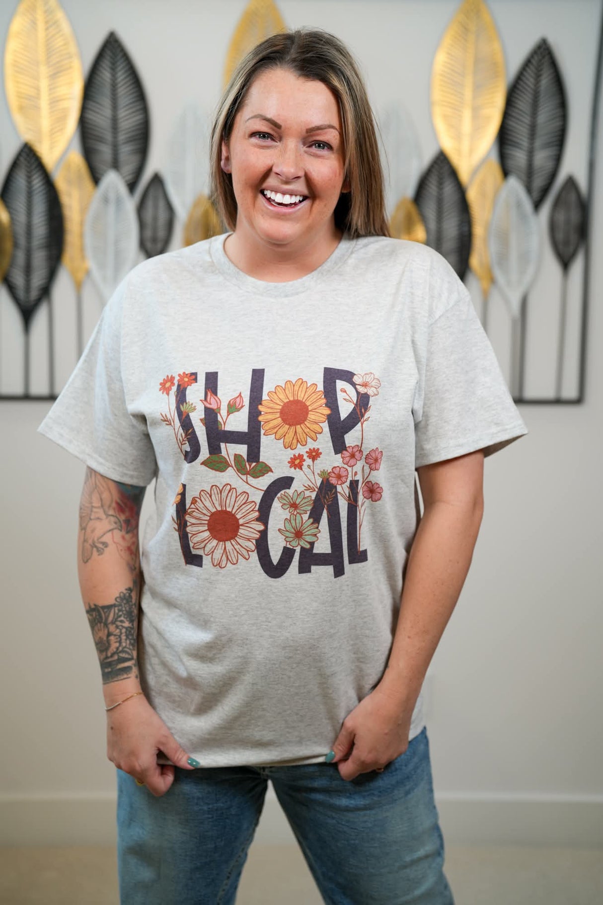 Shop Local Floral T-Shirt