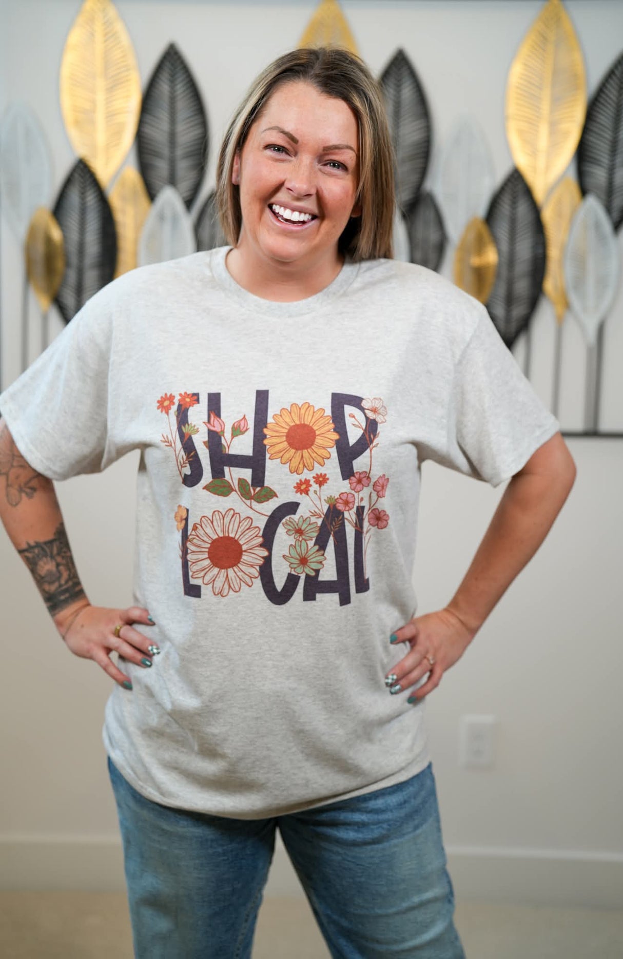 Shop Local Floral T-Shirt