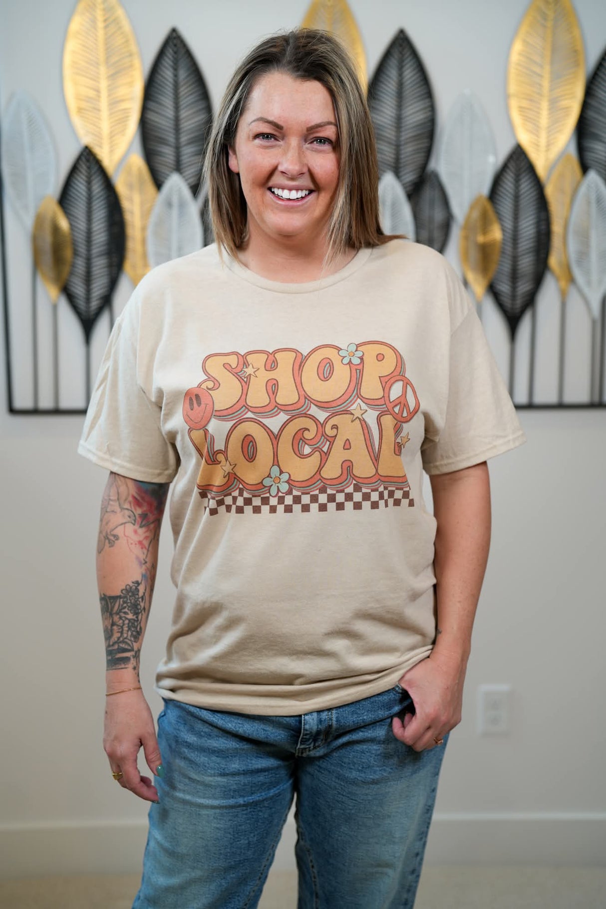 Shop Local Retro T-Shirt