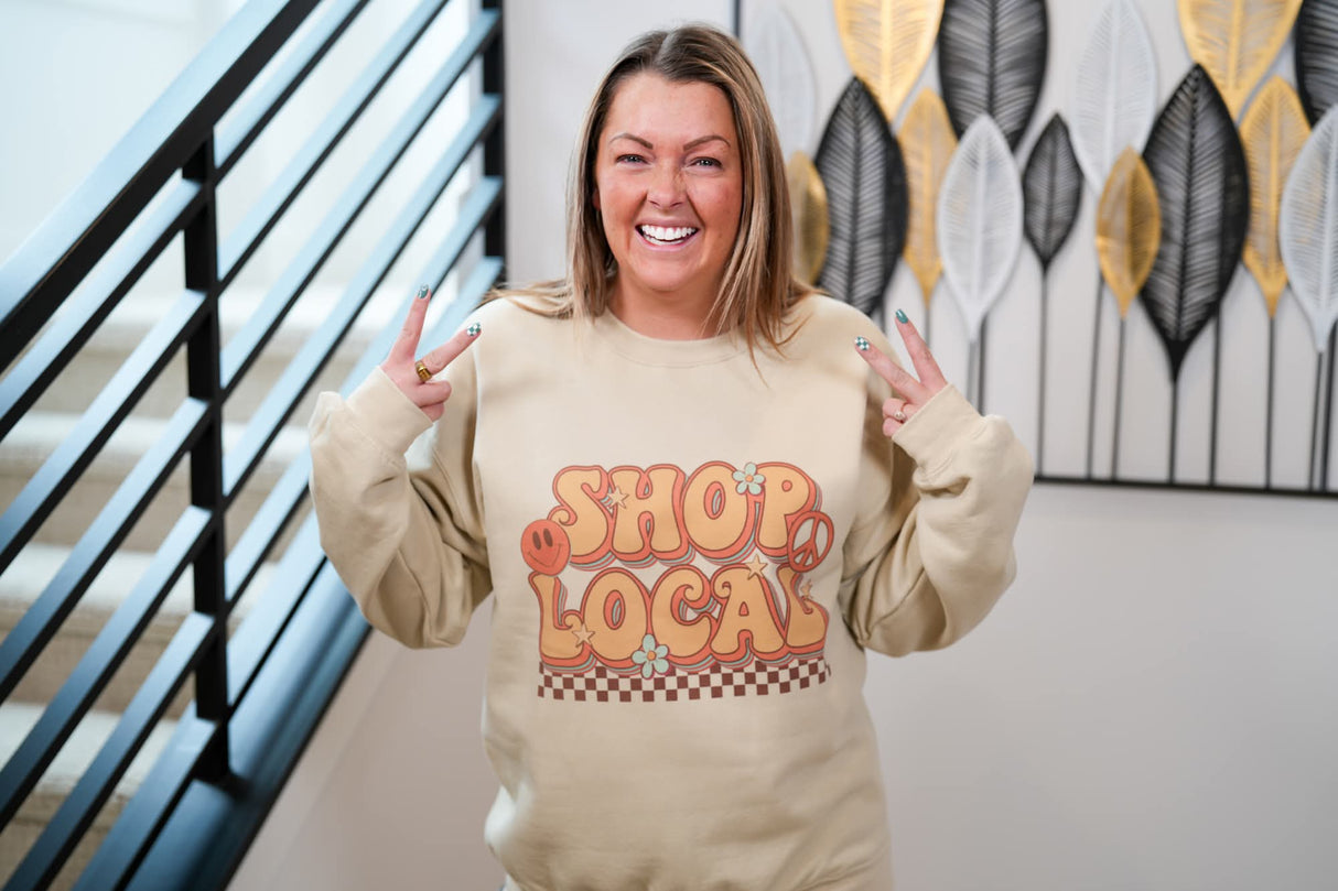 Shop Local Retro Sweatshirt