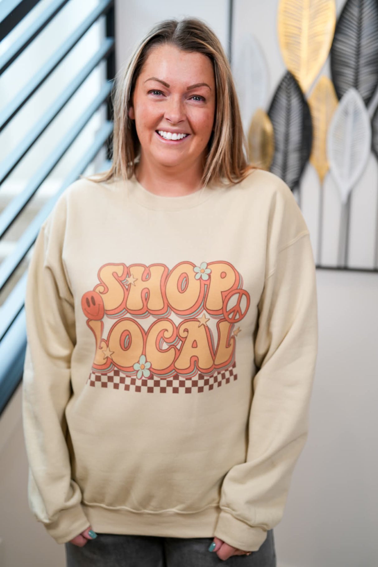 Shop Local Retro Sweatshirt