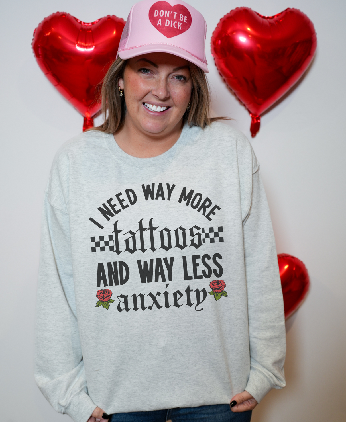 More Tattoos & Less Anxiety Sweatshirt shop.hp.wholesale