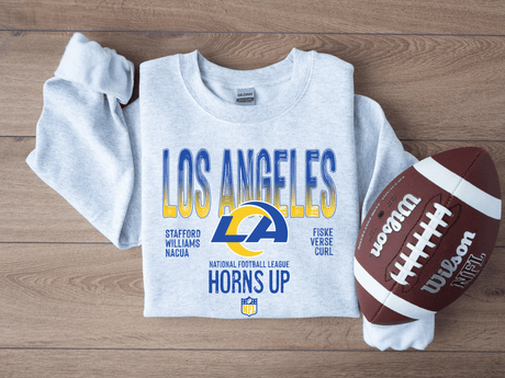 Los Angeles Rams Horns Up Crew shop.hp.wholesale