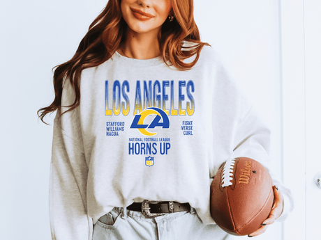 Los Angeles Rams Horns Up Crew shop.hp.wholesale