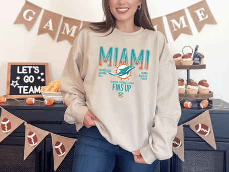 Miami Dolphins Fins Up Crew shop.hp.wholesale