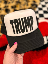 Puff TRUMP Black/White Trucker Hat