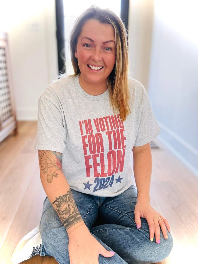 Voting For The Felon 2024 Tee