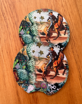 Vintage Cowboy - Car Coaster Set