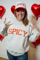 Spicy Sweatshirt With Chili Pepper Sleeve Bad Addiction