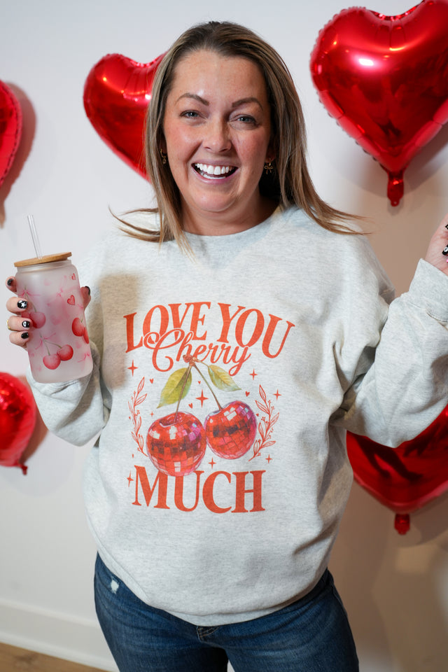 Love You Cherry Much Sweatshirt Bad Addiction