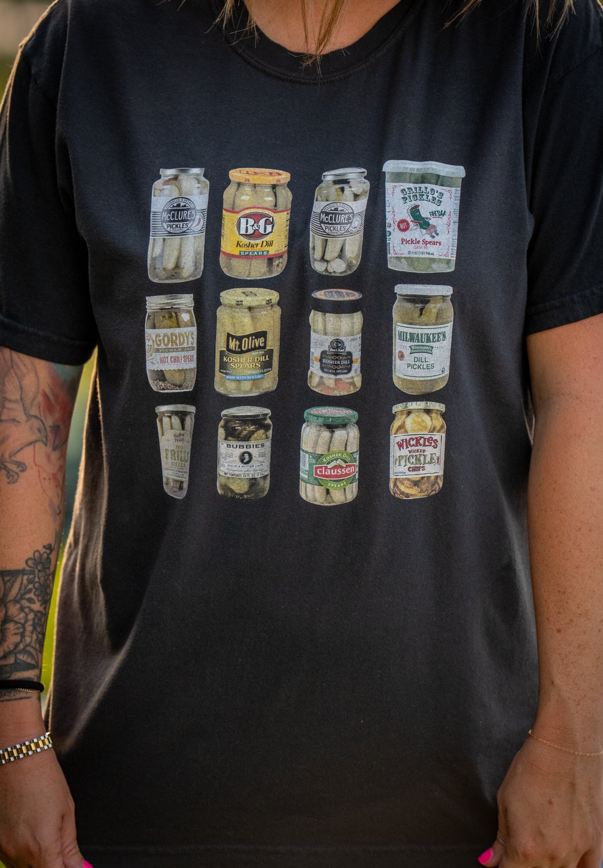 Pickle Jar Black Comfort Colors Tee
