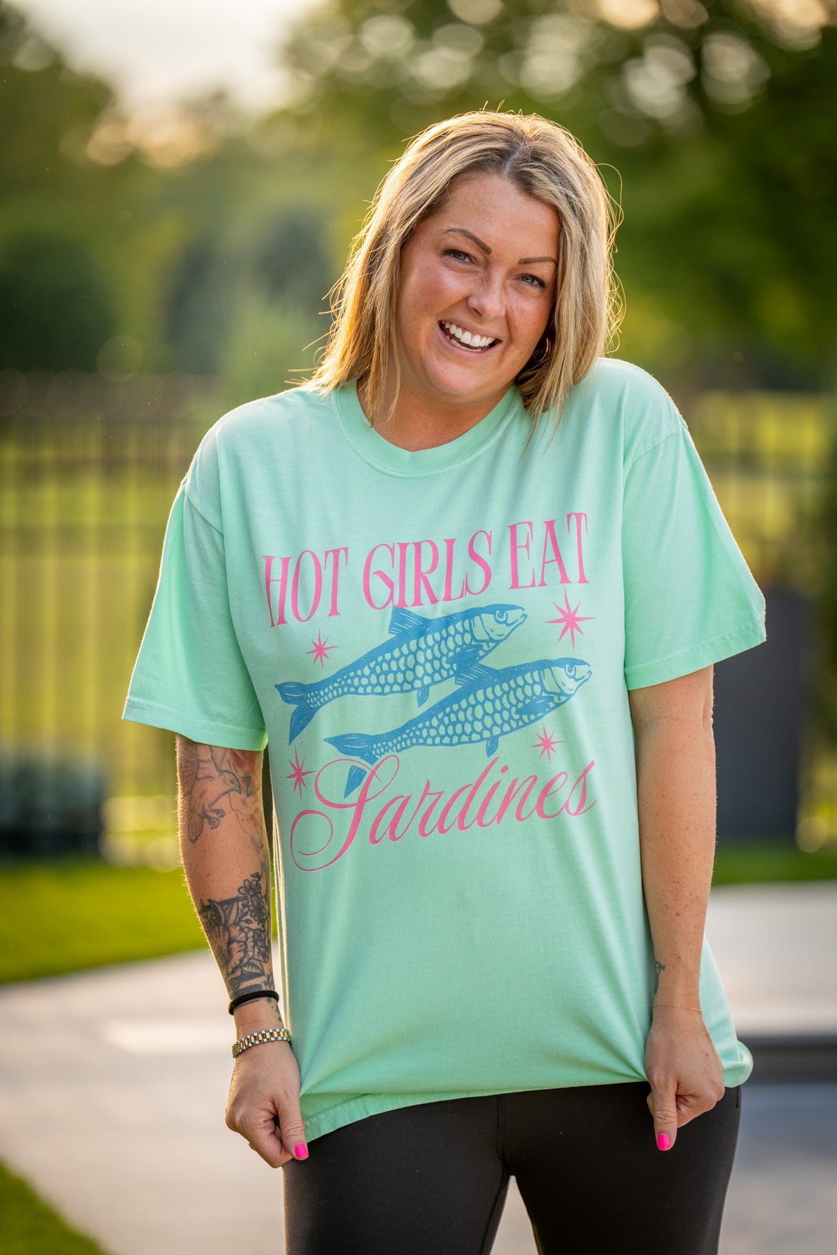 Hot Girls Eat Sardines Comfort Colors Tee