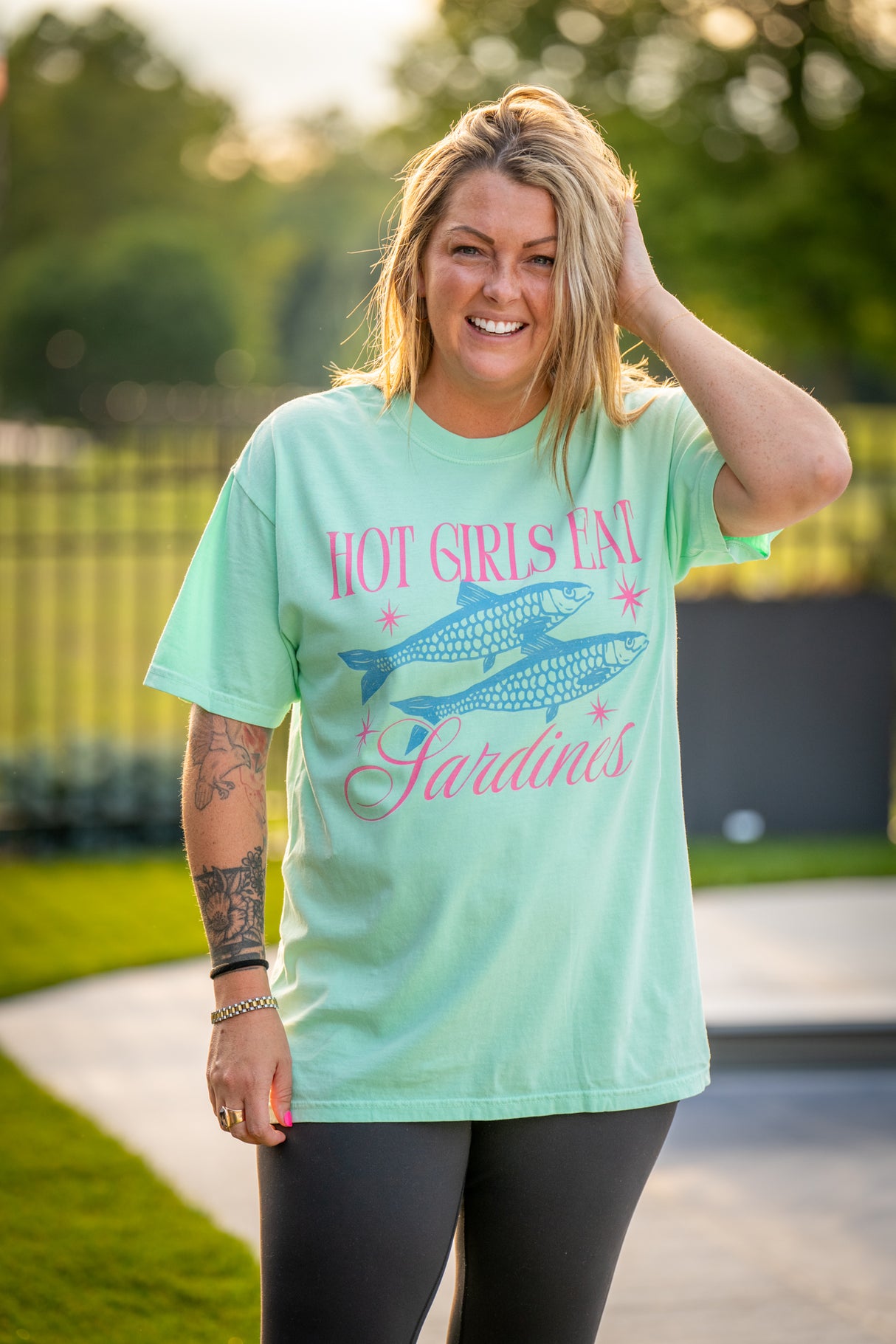 Hot Girls Eat Sardines Comfort Colors Tee