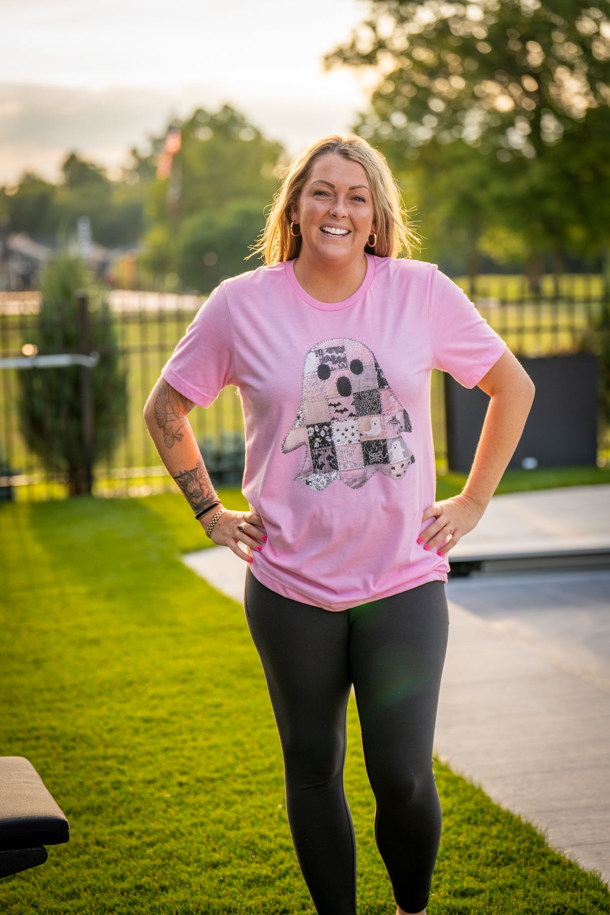 Patchwork Boo Tee