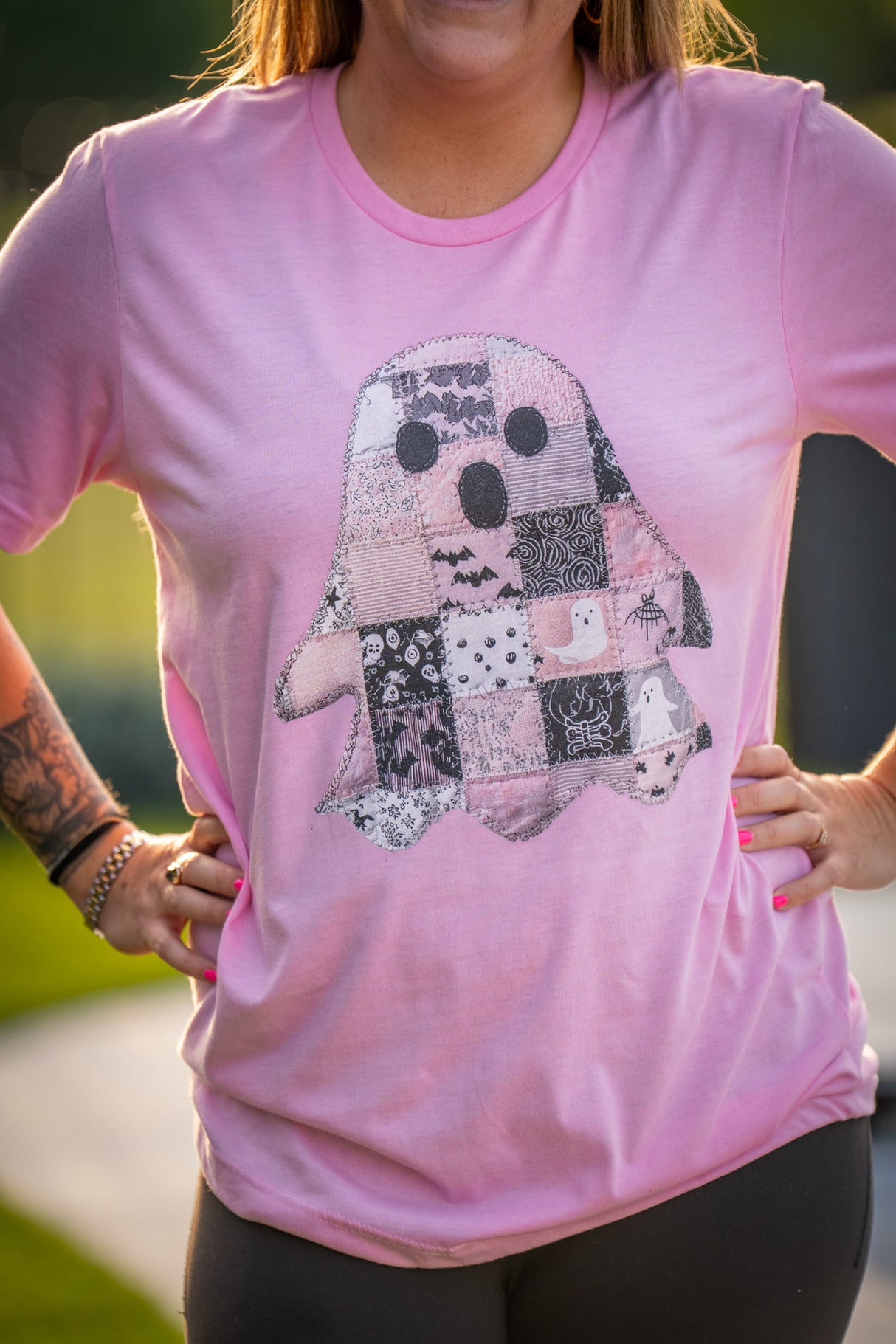 Patchwork Boo Tee