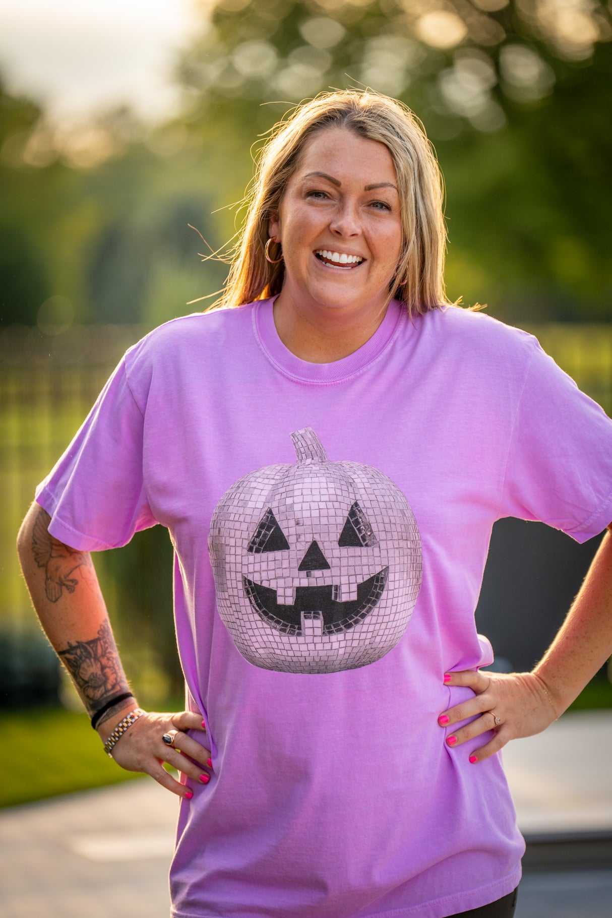 Disco Pumpkin Comfort Colors Tee