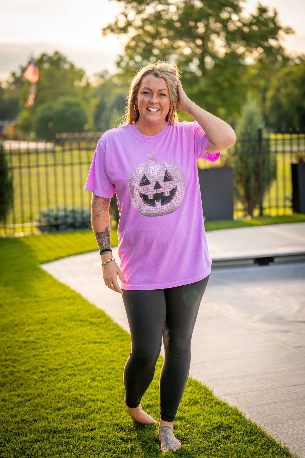 Disco Pumpkin Comfort Colors Tee