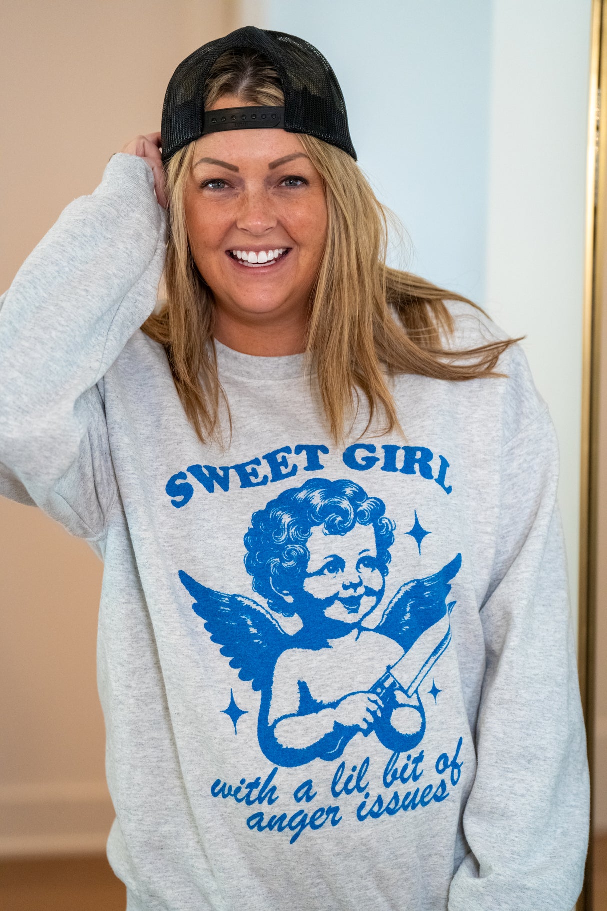 Sweet Girl With Anger Issues Sweatshirt