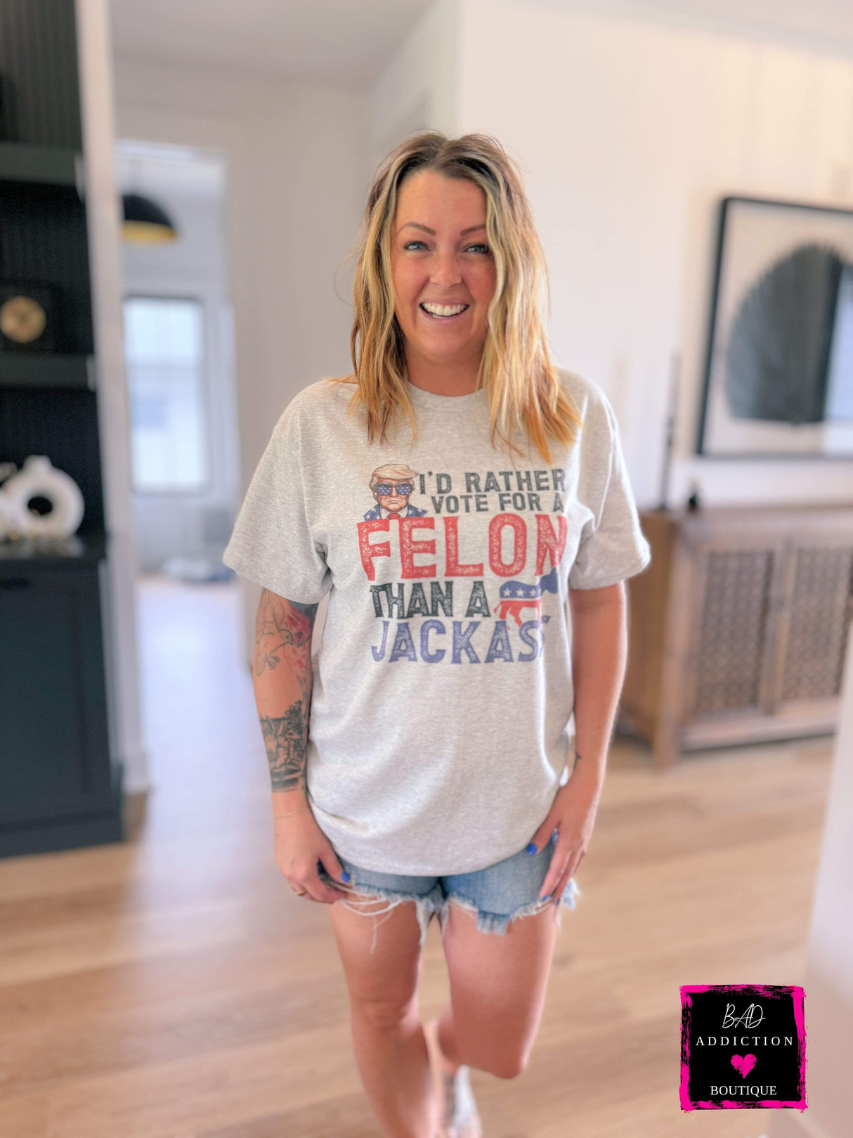 Felon Vs Jackass Tee