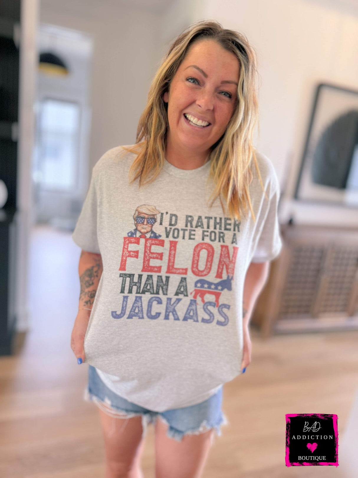 Felon Vs Jackass Tee