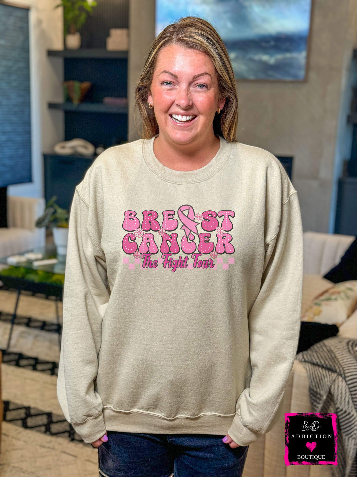 Breast Cancer Fight Tour Sweatshirt