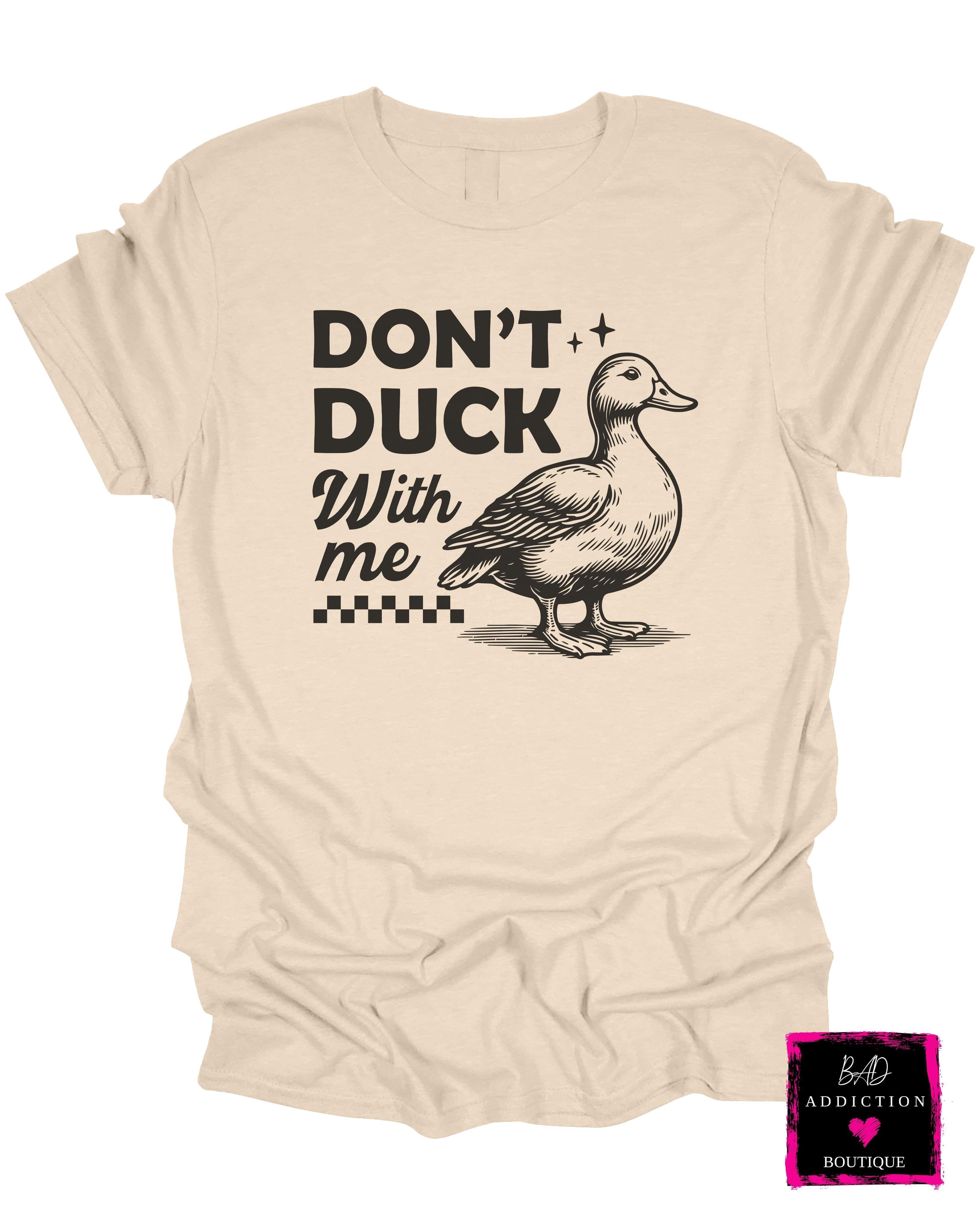 ★ SHALOM★ Girls Duck In Trouble Tee Duck Shirt. Just A Girl Who Loves Ducks. Toddler Kids Shirt