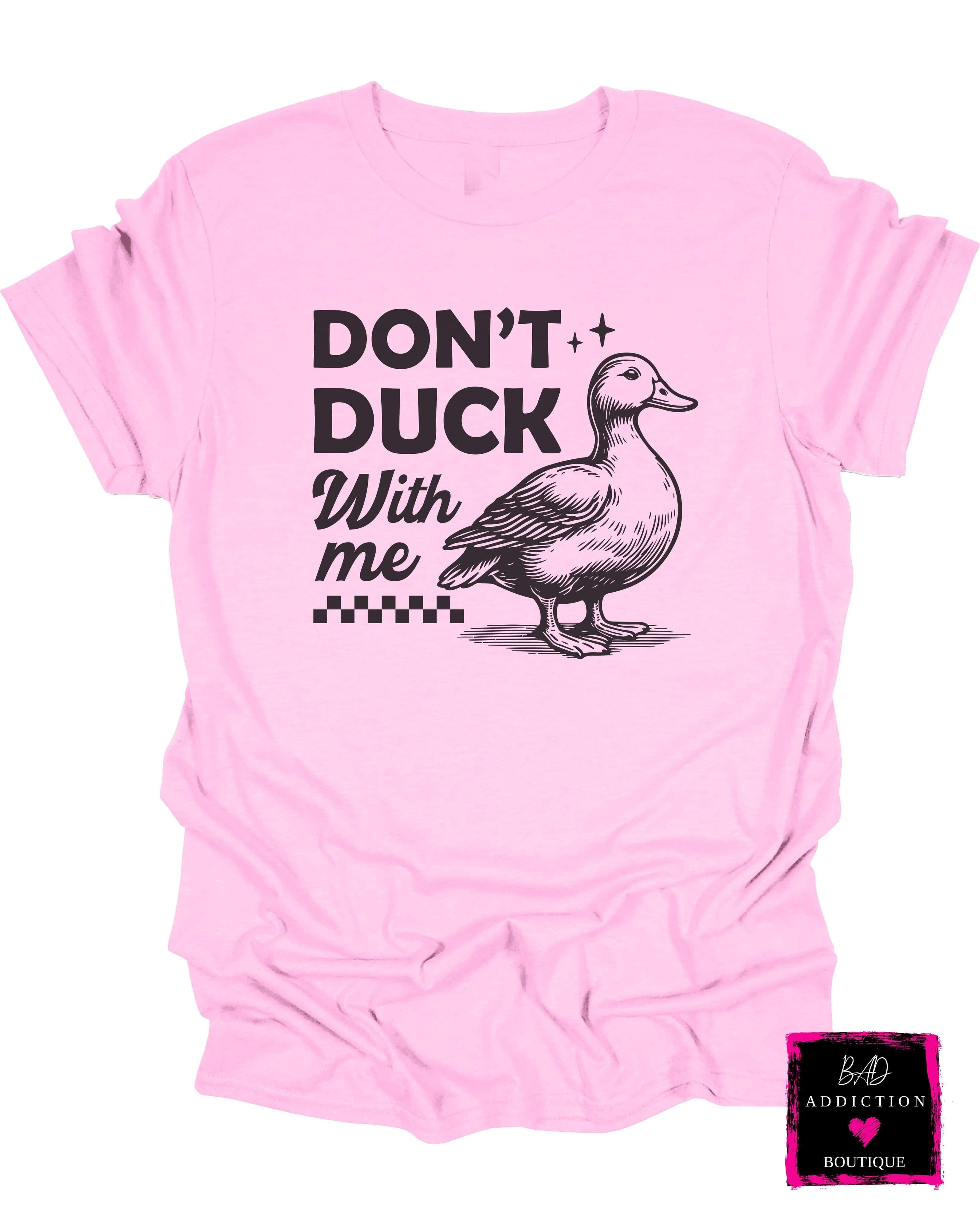 ★ SHALOM★ Girls Duck In Trouble Tee Duck Shirt. Just A Girl Who Loves Ducks. Toddler Kids Shirt