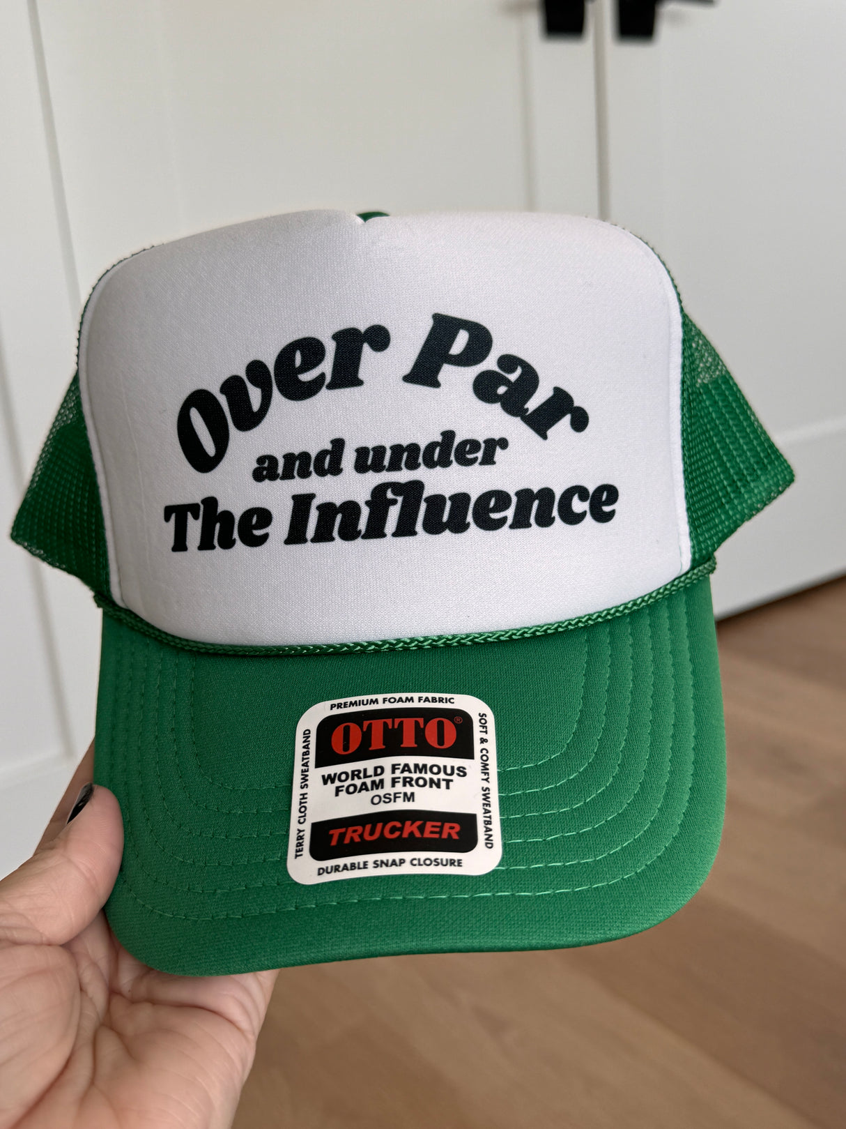 Over Par And Under The Influence Trucker Hat