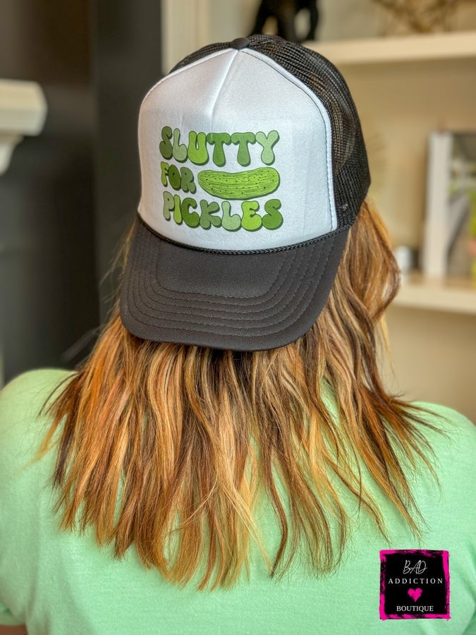 Slutty For Pickles Trucker Hat