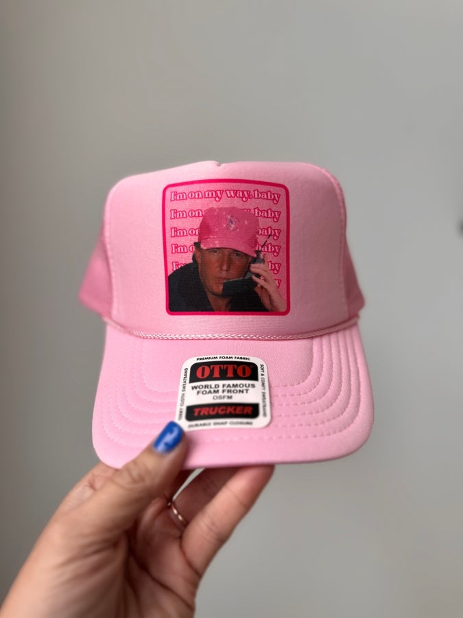 On My Way Baby Trucker Hat