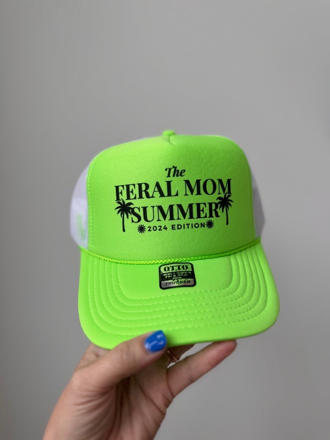 Feral Mom Summer 2024- Trucker Hat Badaddictionboutique20