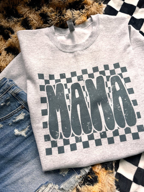 Checkered Mama Sweatshirt