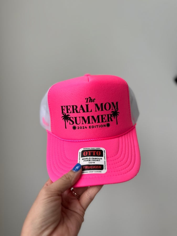 Feral Mom Summer 2024- Trucker Hat Badaddictionboutique20