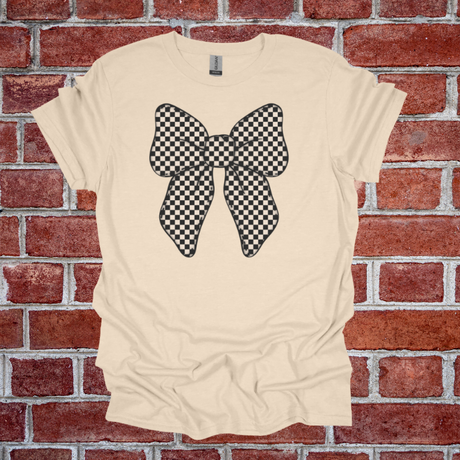 Checkered Bow Graphic Tee