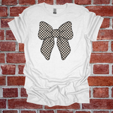 Checkered Bow Graphic Tee